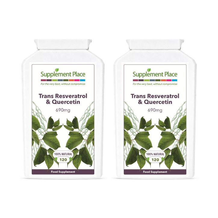 Supplement Place Trans Resveratrol + Quercetin 690mg | 240 Capsules