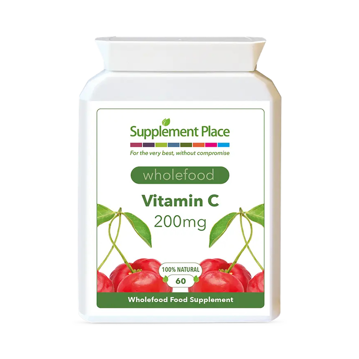 Supplement Place Wholefood Vitamin C 200mg | 60 Capsules