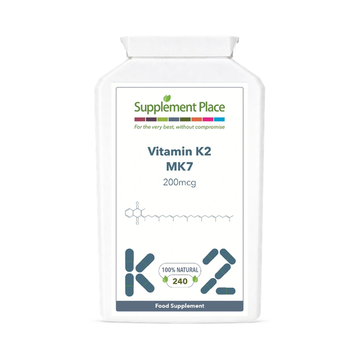 Supplement Place Vitamin K2 MK7 200mcg | 240 Capsules
