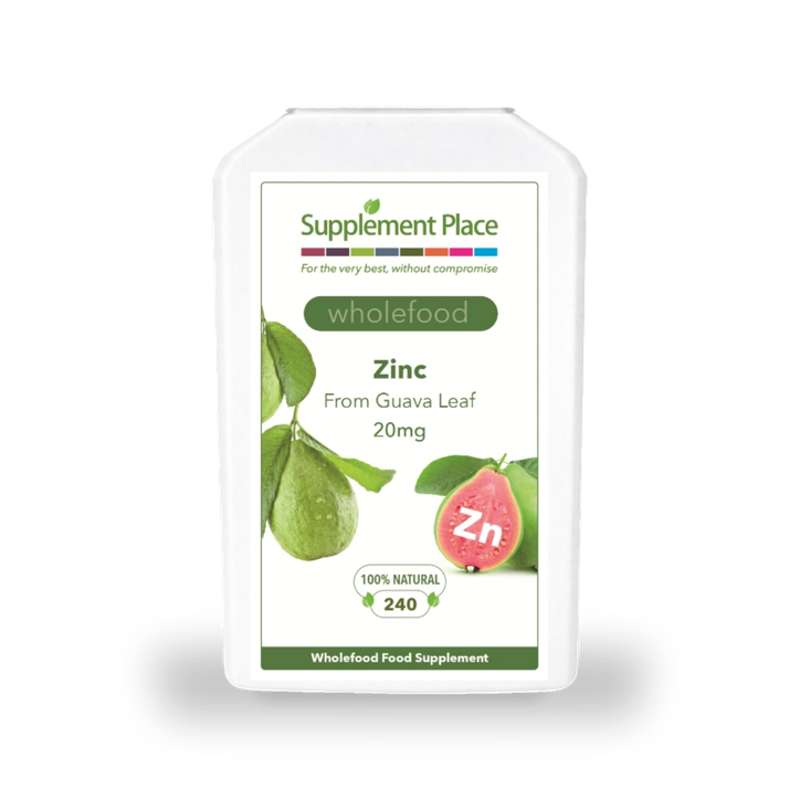 Supplement Place Wholefood Zinc from Guava 20mg | 240 Capsules