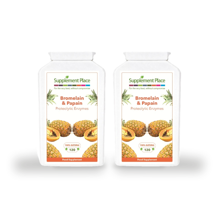 Supplement Place Bromelain & Papain Proteolytic Enzymes | 240 Capsules
