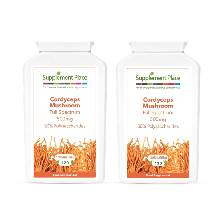 Supplement Place Lion's Mane Mushroom 500mg | 50% Polysaccharides | 240 Capsules