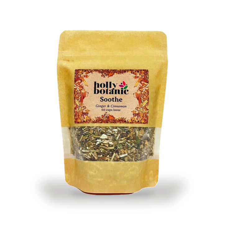 Holly Botanic Soothe Tisane | Ginger & Cinnamon | 60 Cup Loose