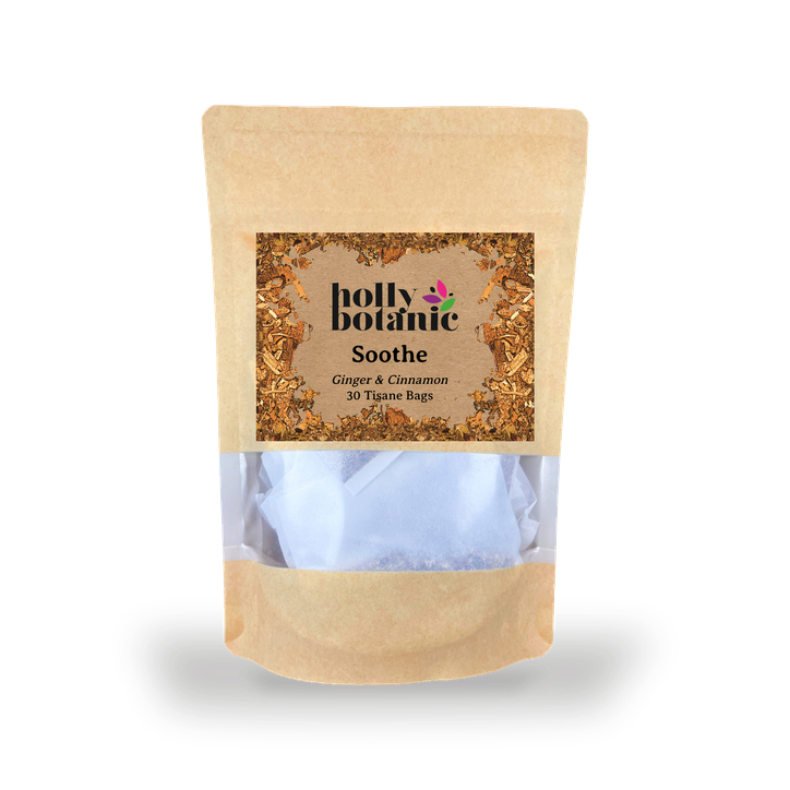 Holly Botanic Soothe Tisane | Ginger & Cinnamon | 30 Tea Bags