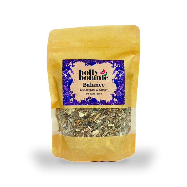 Holly Botanic Balance Tisane | Lemongrass & Ginger | 60 Cup Loose