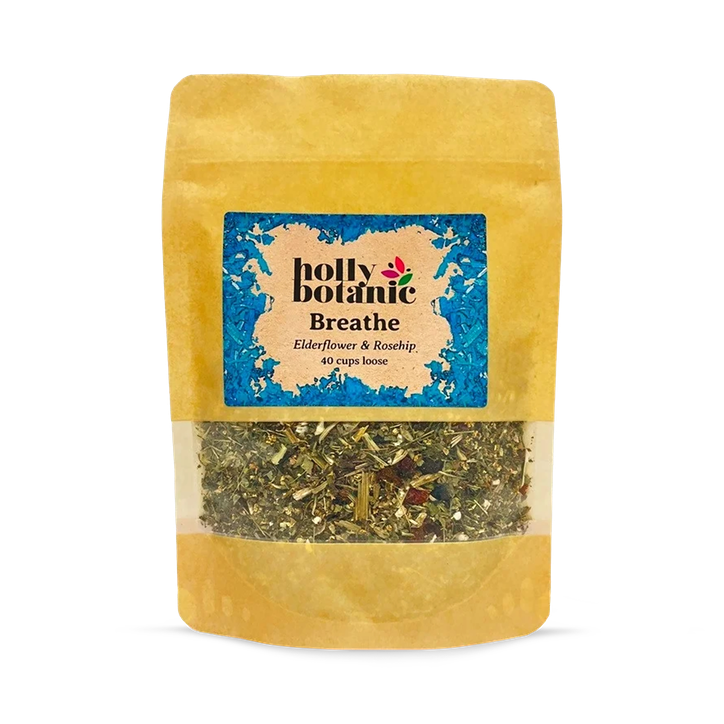 Holly Botanic Breathe Tisane | Elderflower & Rosehip | 40 Cup Loose