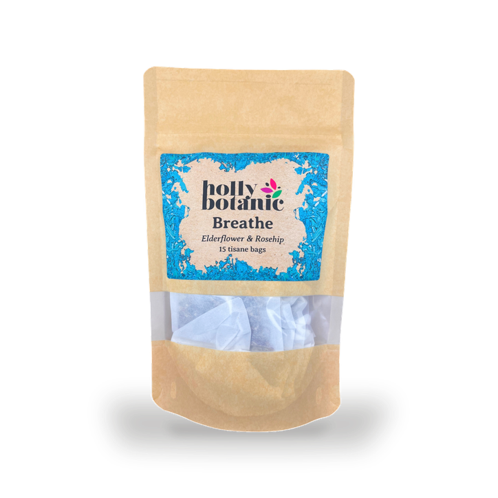 Holly Botanic Breathe Tisane | Elderflower & Rosehip | 15 Tea Bags