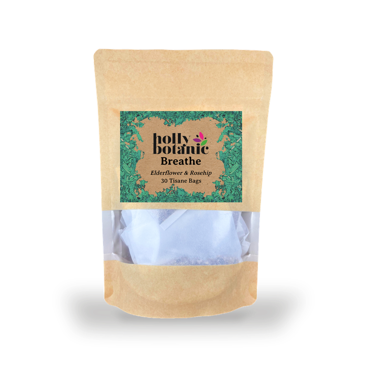 Holly Botanic Breathe Tisane | Elderflower & Rosehip | 30 Tea Bags