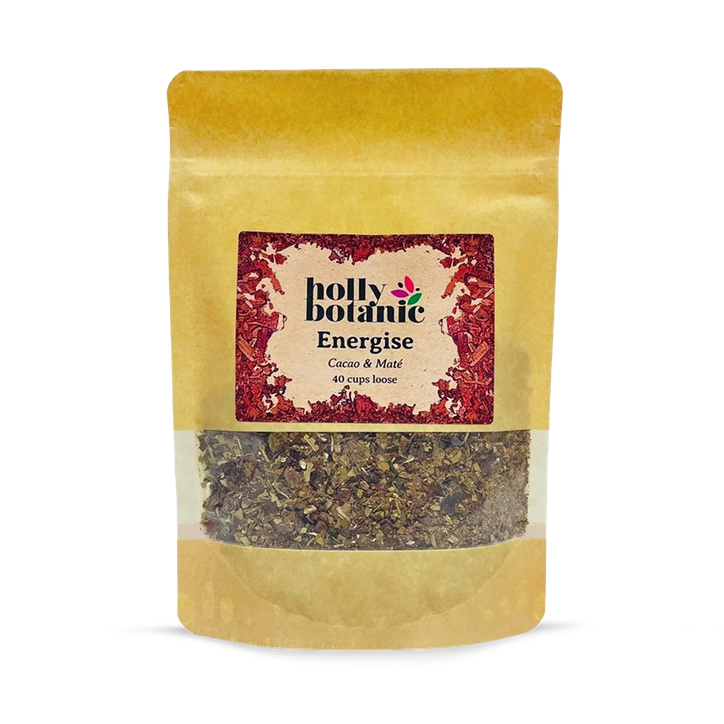 Holly Botanic Energise Tisane | Cacao & Maté | 40 Cup Loose
