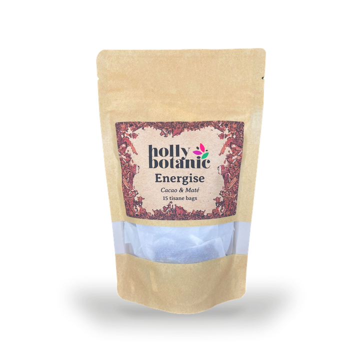 Holly Botanic Energise Tisane | Cacao & Maté | 15 Tea Bags