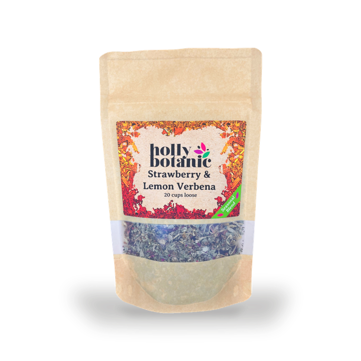 Holly Botanic Strawberry & Lemon Verbena Tisane | 20 Cup Loose