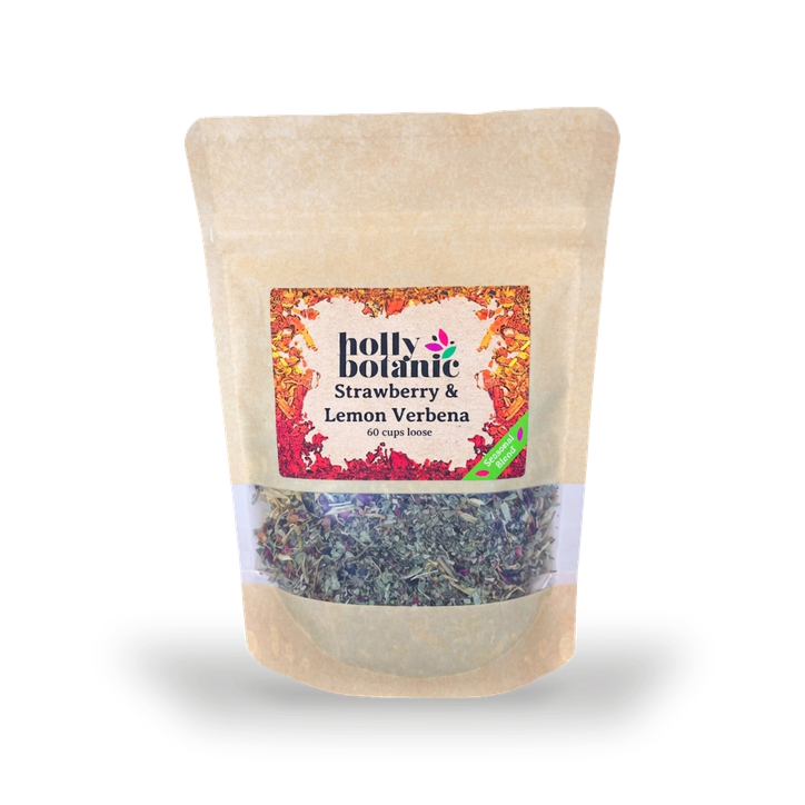 Holly Botanic Strawberry & Lemon Verbena Tisane | 60 Cup Loose
