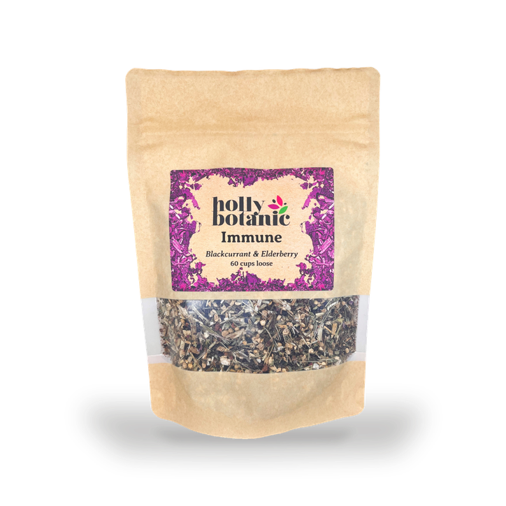 Holly Botanic Immune Tisane | Blackcurrant & Elderberry | 60 Cup Loose