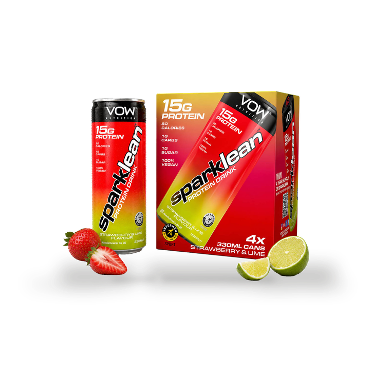 Sparklean Protein Drink Strawberry & Lime Flavour 330ml x 4