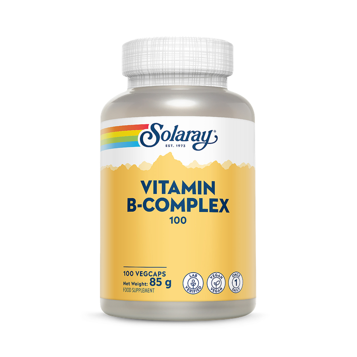 Solaray Vitamin B Complex 100" Super Strength, 100 Vegan Capsules