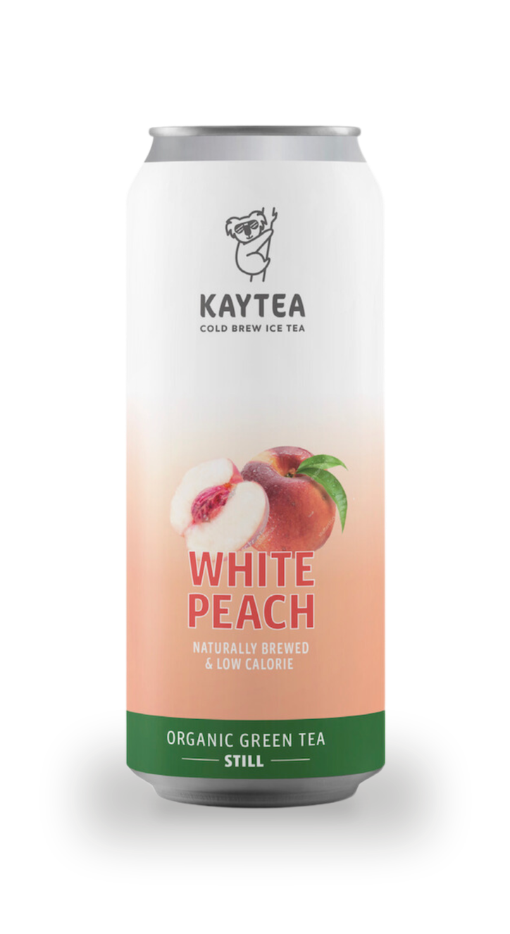 KAYTEA Organic Iced Tea White Peach 12x330ml