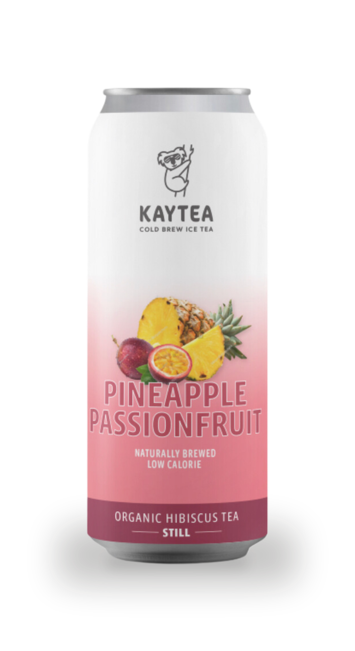 KAYTEA Organic Iced Tea Pineapple Passionfruit 12x330ml