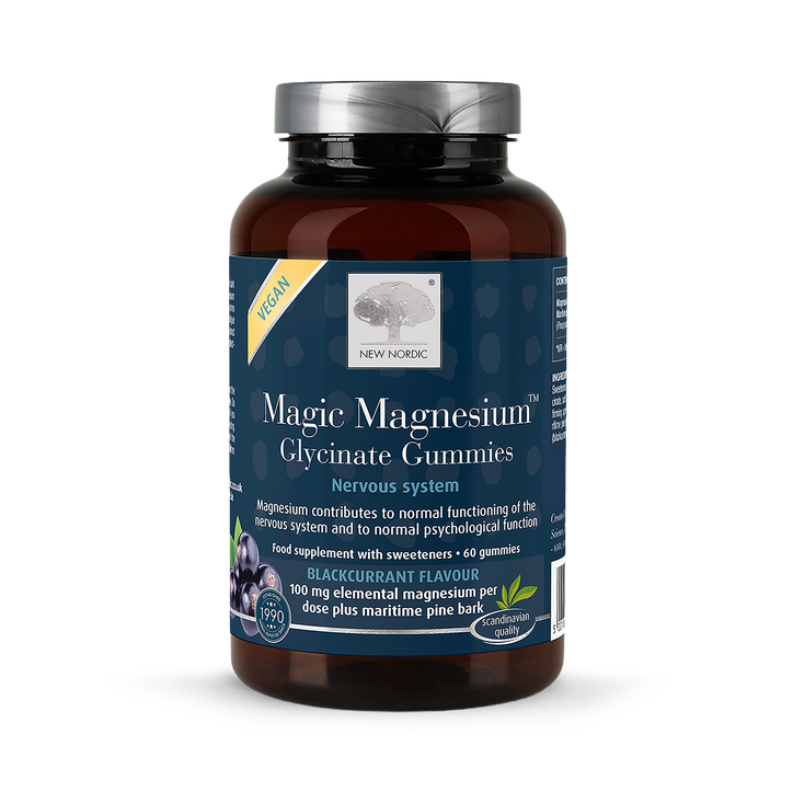 New Nordic Magic Magnesium Glycinate Blackcurrant 60 Gummies