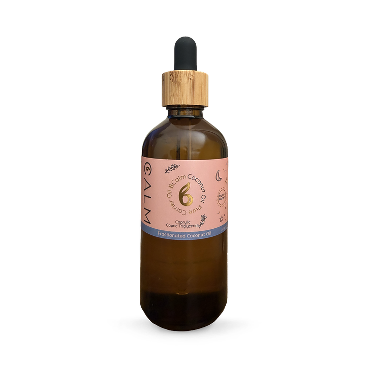 B Calm Organic Fractionated Coconut Carrier Oil – Lightweight Massage & Aromatherapy Oil – 100ml