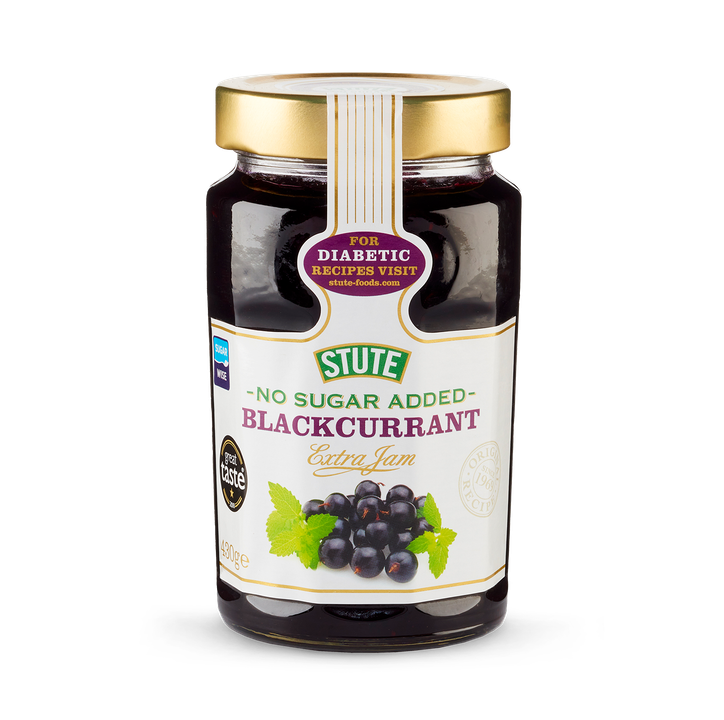 Stute No Sugar Added Blackcurrant Jam 430g