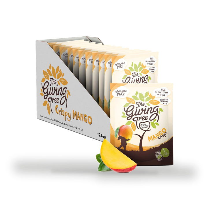 The Giving Tree Freeze Dried Mango Crisps 12 x 38g