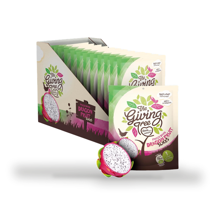 The Giving Tree Freeze Dried Dragon Fruit Crisps 12 x 18g