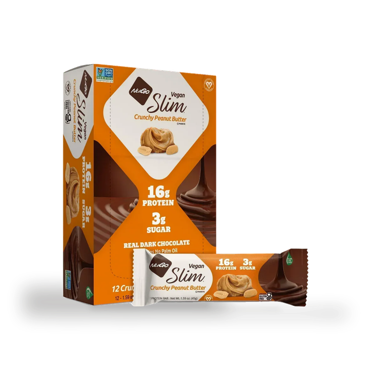 NuGo Slim Crunchy Peanut Butter Protein Bar 12 x 45g