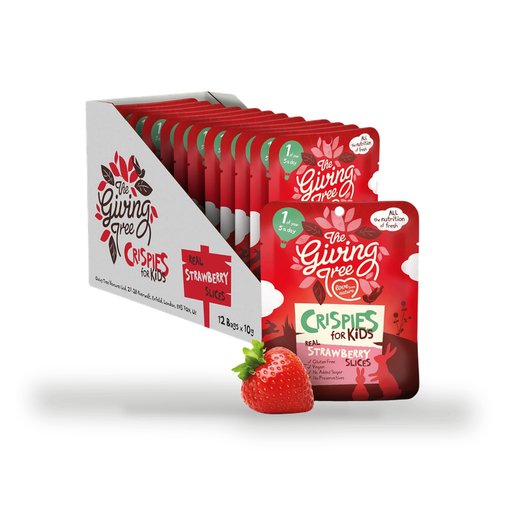 The Giving Tree Freeze Dried Crispies for Kids Strawberry 12 x 10g