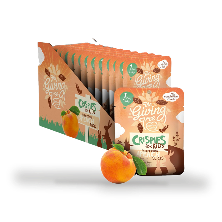The Giving Tree Freeze Dried Crispies for Kids Peach 12 x 10g