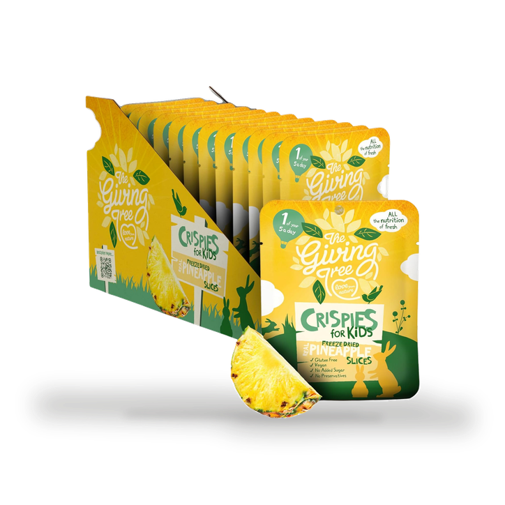 The Giving Tree Freeze Dried Pineapple Crispies for Kids 12 x 10g