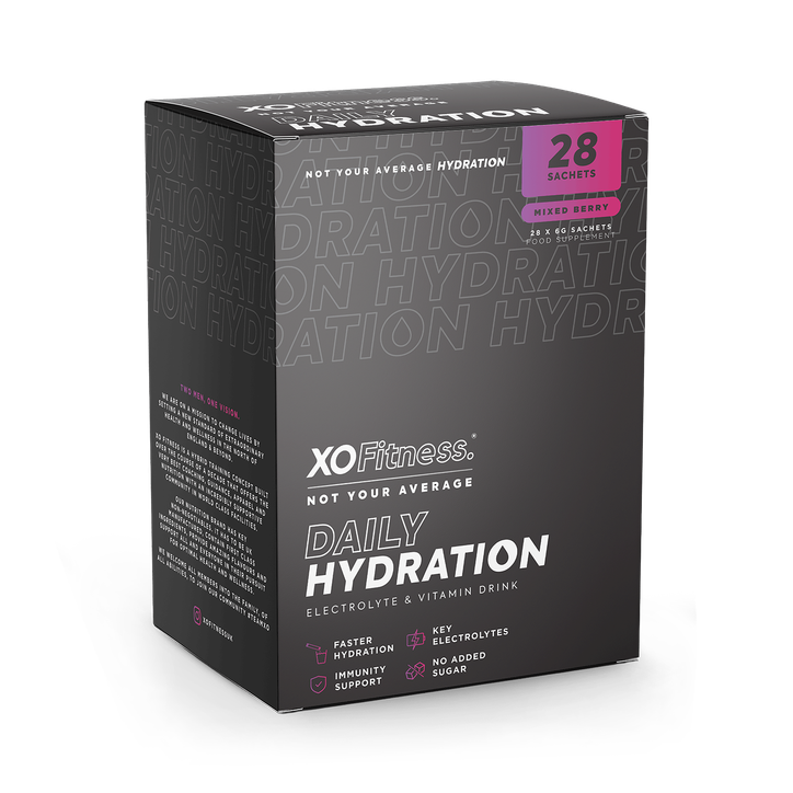 XO Fitness Hydration Sachets - 28 Pack - Mixed Berry