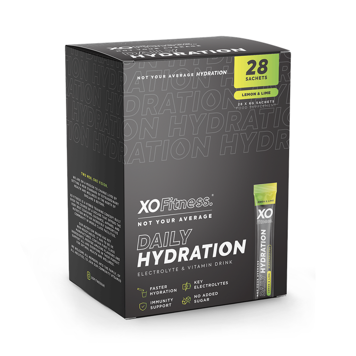 XO Fitness Hydration Sachets - 28 Pack - Lemon & Lime