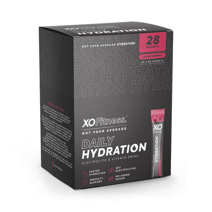 XO Fitness Hydration Sachets - 28 Pack - Black Cherry