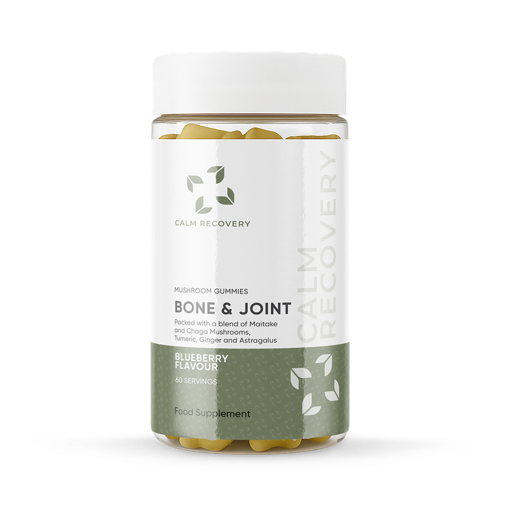 Calm Recovery Bone & Joint Mushroom Gummies 60 Servings with Maitake and Chaga Mushrooms, Advanced Functional Mushrooms Complex, Mushroom Supplement, to Support Bone & Joints