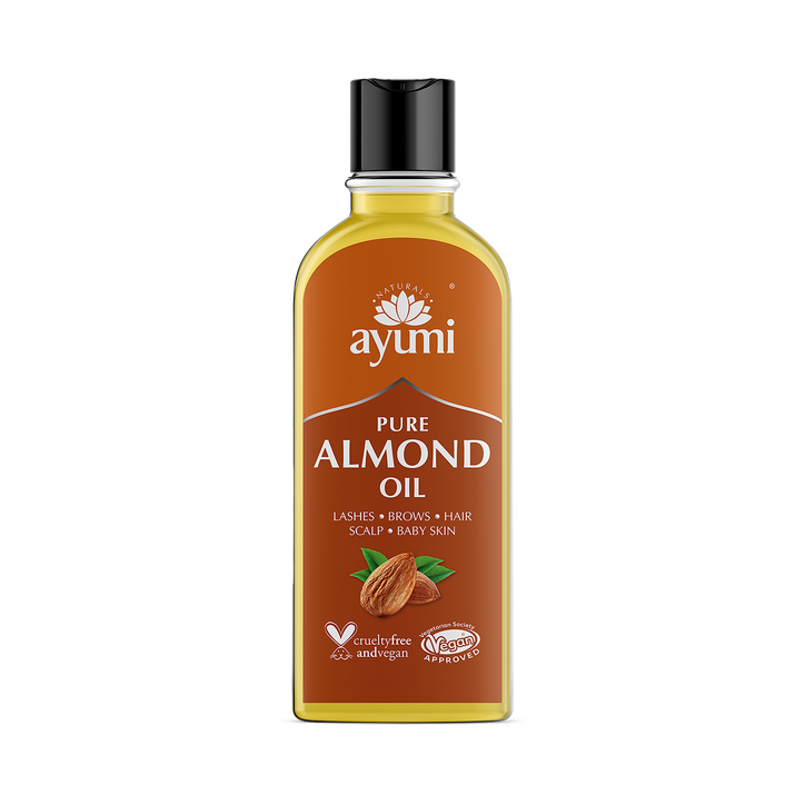 Cold Pressed Pure Sweet Almond Oil, For Hair, Skin, Body and Baby