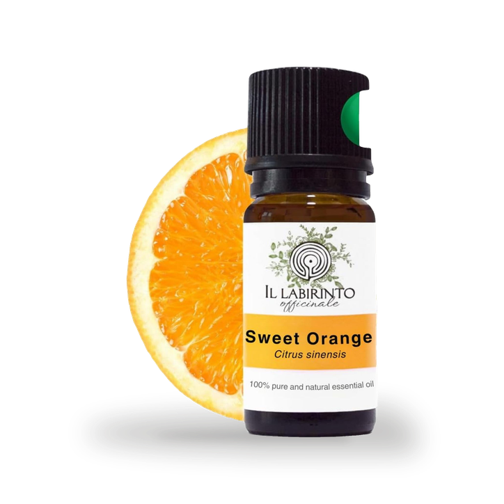 Il Labirinto Officinale Sweet Orange Essential Oil - Pure Italian Food Grade Sweet Orange Essential Oil for Diffusers and Humidifiers for Aromatherapy, Vegan and Pure Organic Formula - 10 ml