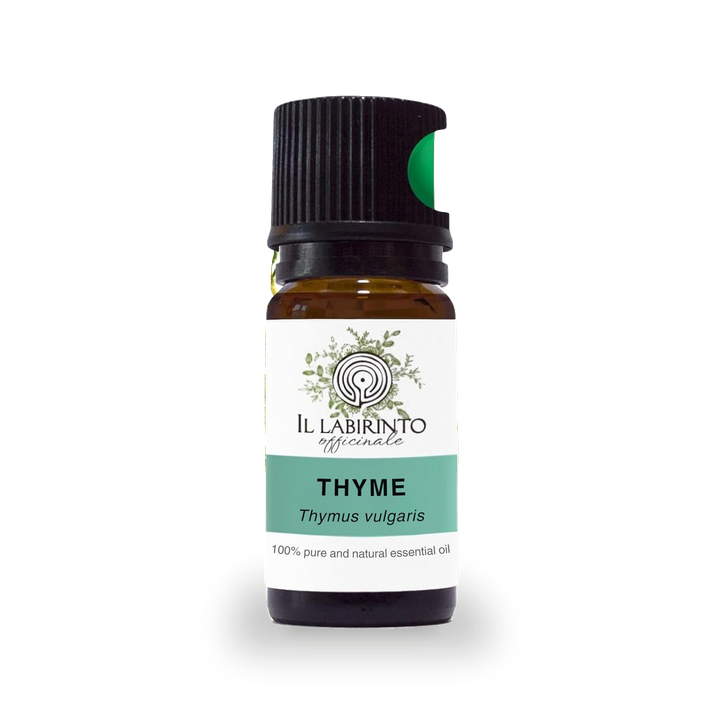 Il Labirinto Officinale Thyme Essential Oil - Pure Food Grade Thyme Essential Oil for Diffusers and Humidifiers for Aromatherapy, Vegan and Pure Organic Formula - 10 ml
