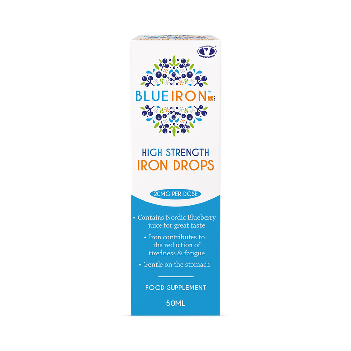 Blue Iron High Strength Iron Drops Blueberry 20 mg 50 ml