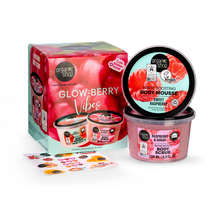 Organic Shop Glow-Berry Vibes Beauty Gift Set 250ml/250ml