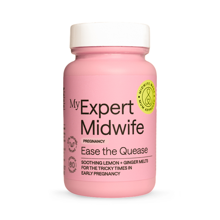 My Expert Midwife Ease The Quease Soothing Melts Lemon + Ginger 60 Capsules