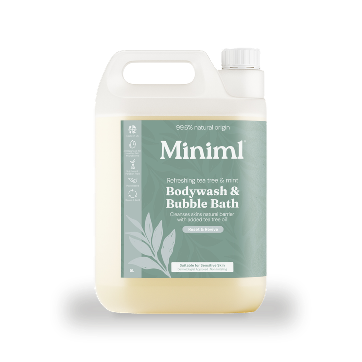 Body Wash & Bubble Bath Refreshing Tea Tree & Mint 5L Refill