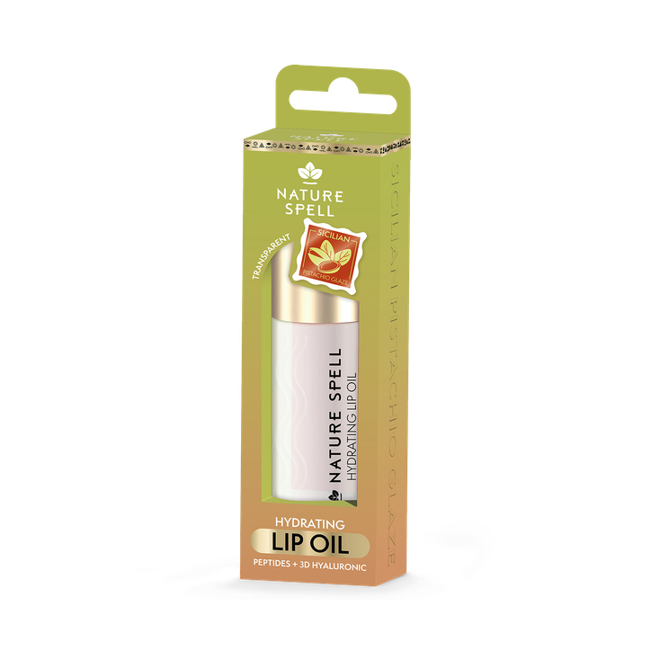 Nature Spell Nature Spell Nature Spell Hydrating Lip Oil 6ml Sicilian Pistachio Glaze - Transparent (Non-Shimmer) Sicilian Pistachio Glaze - Transparent (Non-Shimmer)