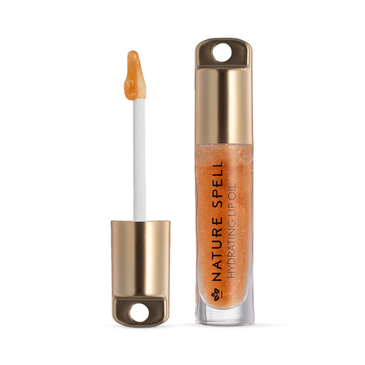 Nature Spell Nature Spell Nature Spell Hydrating Lip Oil 6ml Cairo Golden Date - Golden Shimmer Cairo Golden Date - Golden Shimmer