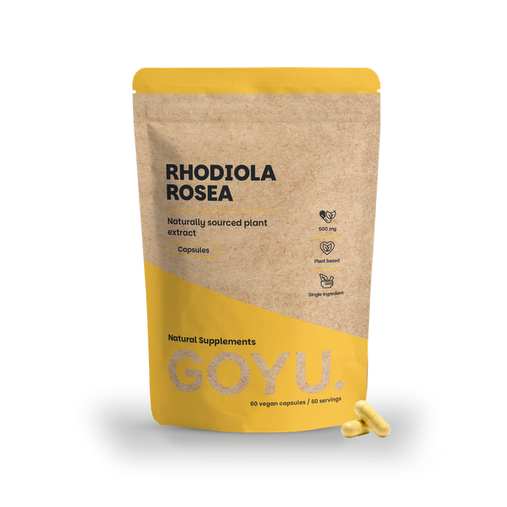 GOYU Rhodiola Rosea Capsules 500mg - 60 Capsules