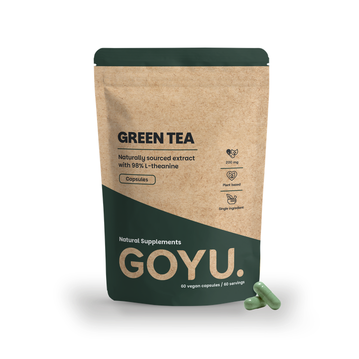 GOYU Green Tea Extract Capsules 500mg (L-Theanine) - 60 Capsules