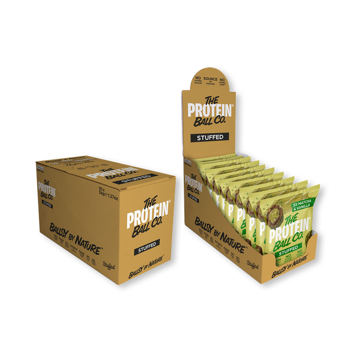 The Protein Ball Co - MATCHA & VANILLA - STUFFED 36g