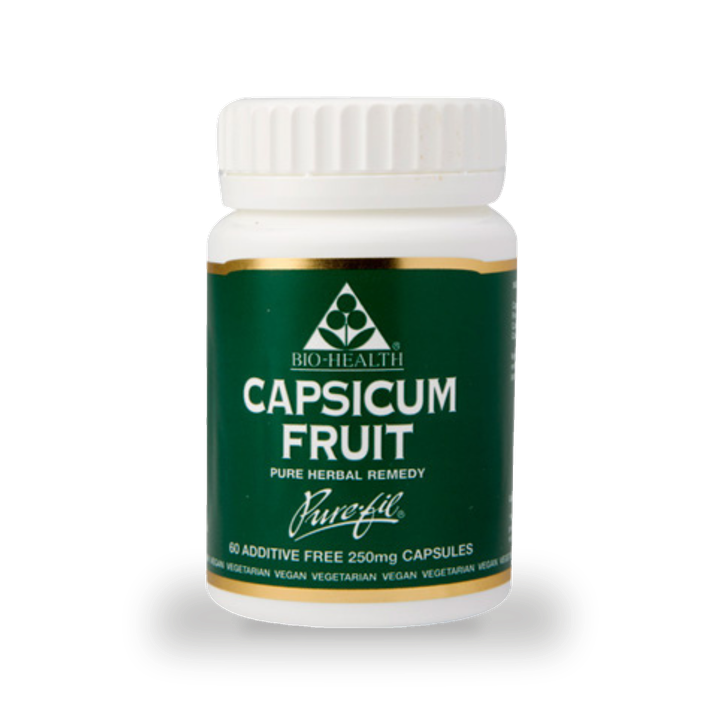 Bio-Health Capsicum Fruit Food Supplement 60 Capsules