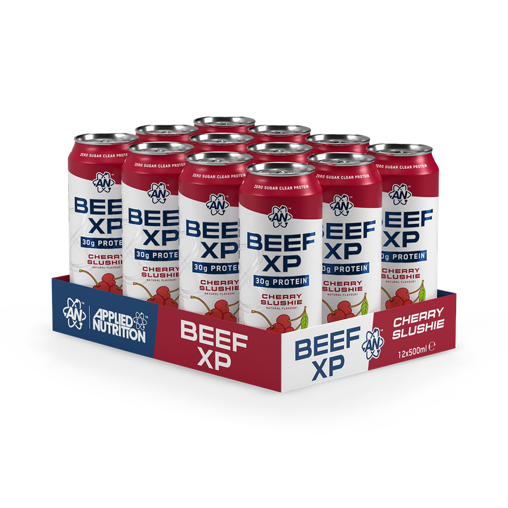 Applied Nutrition Beef XP Can - 30g Protein - Cherry Slushie - 12 x 500ml