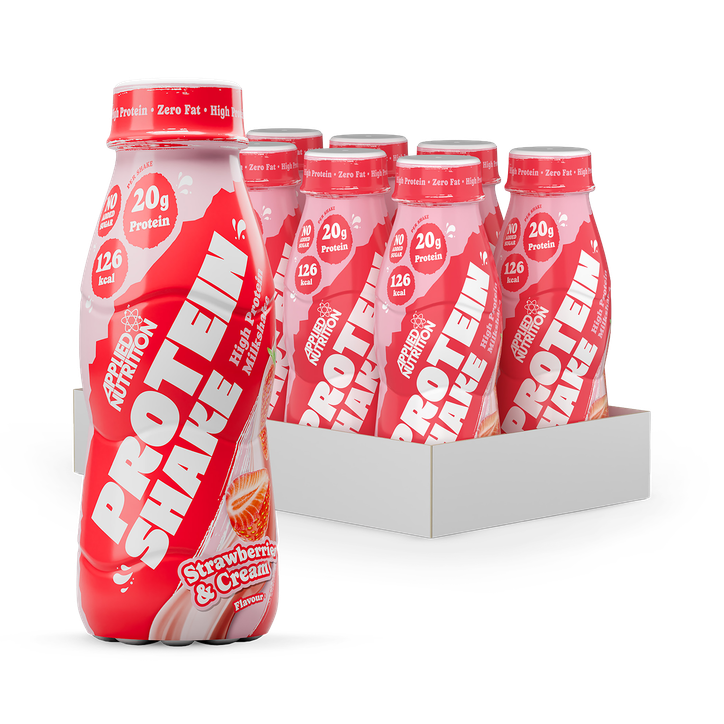 Applied Nutrition High Protein Shake - 20g Protein - Strawberries & Cream - 8 x 330ml