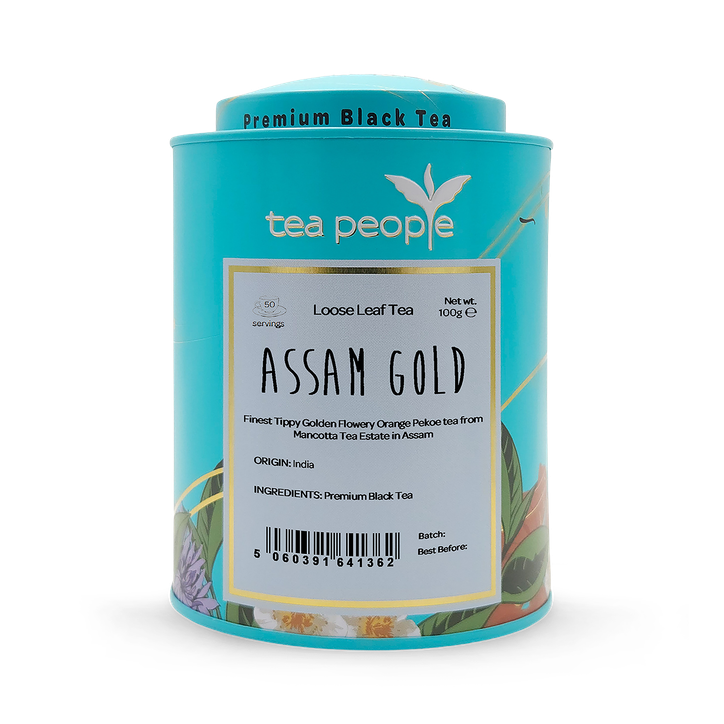 Tea People Assam Gold - Loose Leaf Black Tea - 100g Tin Caddy
